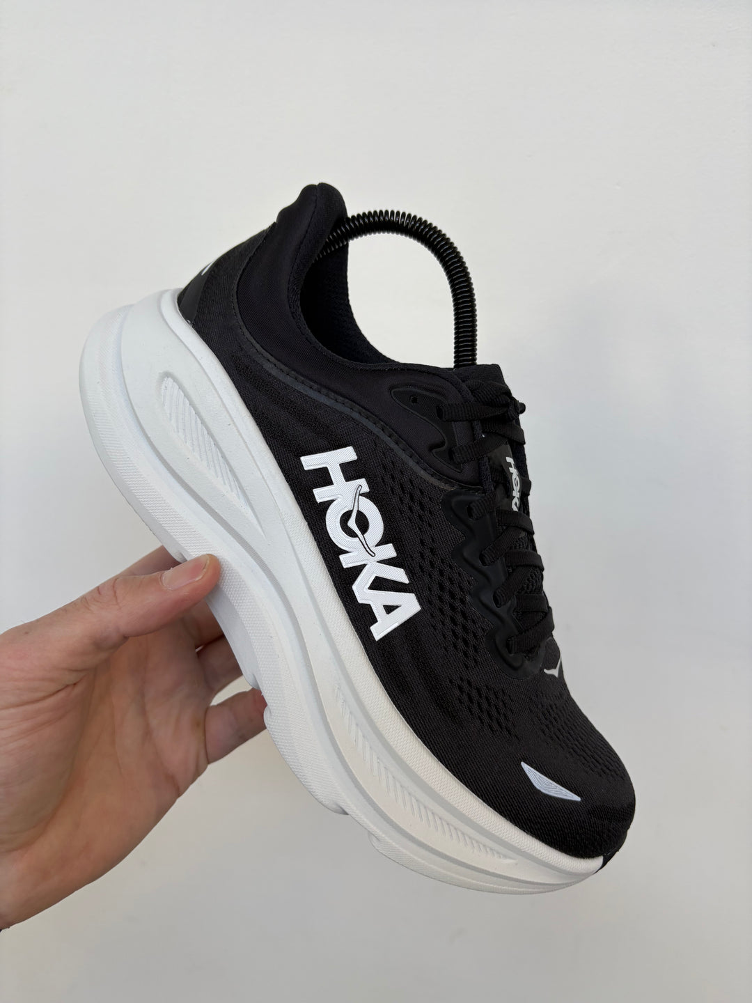 Hoka Bondi 9 Black White Homme