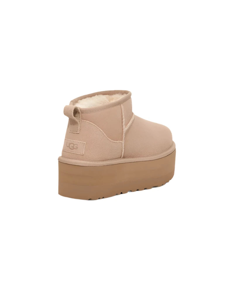 UGG Classic Ultra Mini Platform Boot Sand Femme