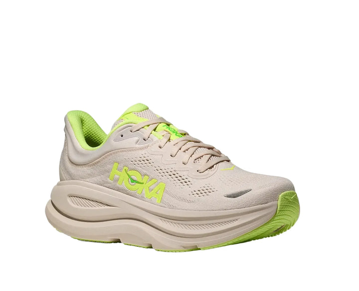 HOKA Bondi 9 Grout Neon Yuzu Homme