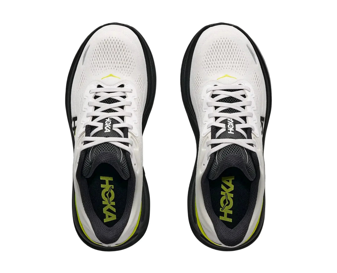 HOKA Bondi 9 White Citrus Homme