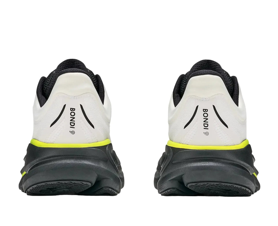 HOKA Bondi 9 White Citrus Homme