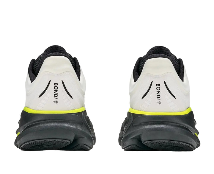 HOKA Bondi 9 White Citrus Homme
