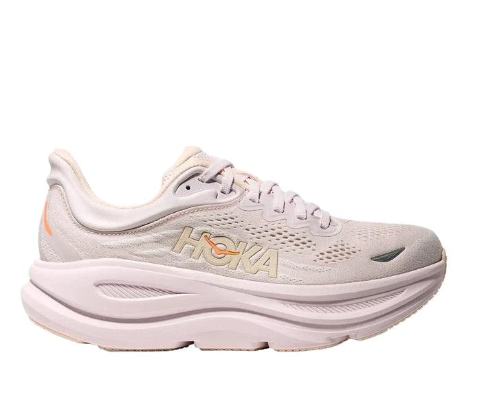 HOKA Bondi 9 Lilac Cream Tangerine Glow Femme