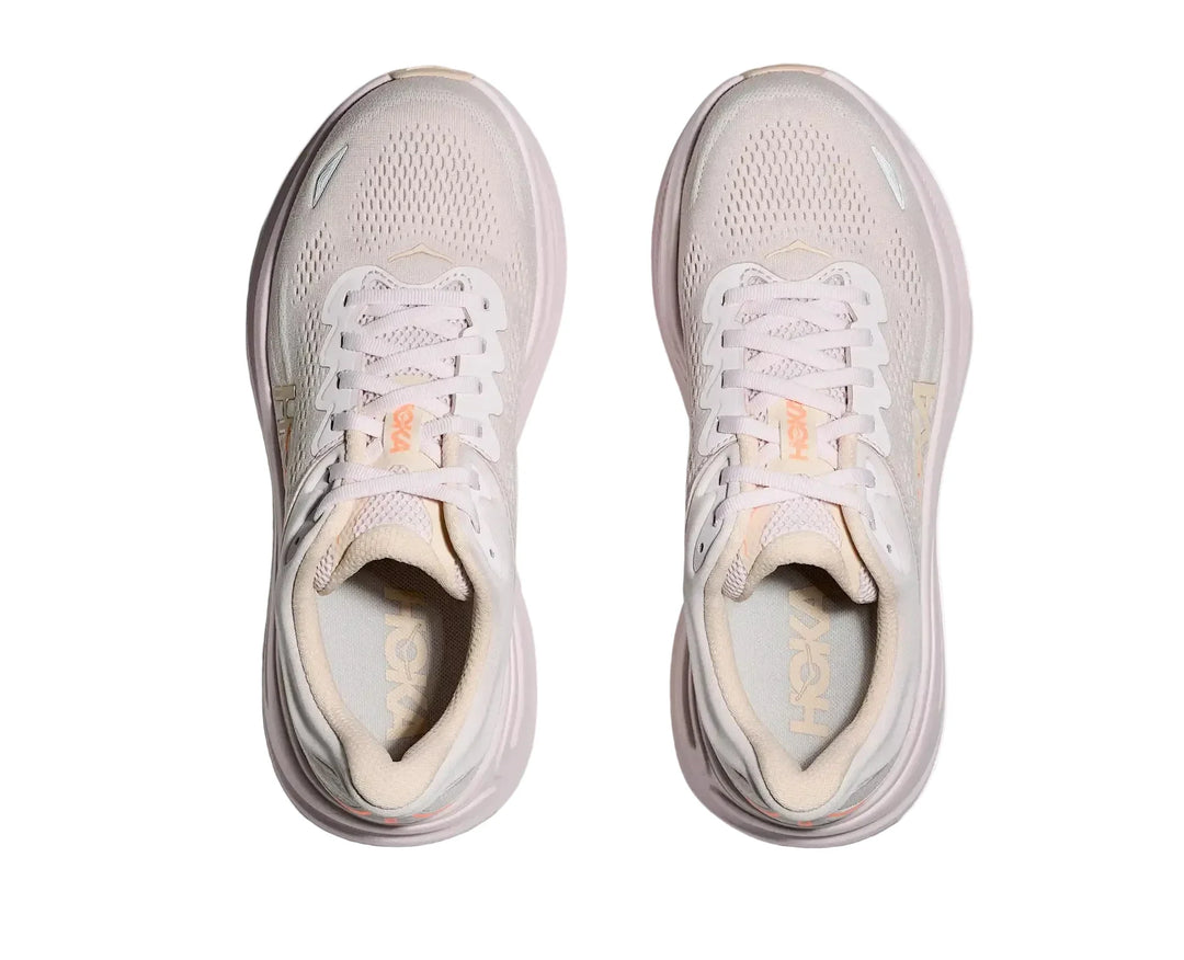 HOKA Bondi 9 Lilac Cream Tangerine Glow Femme
