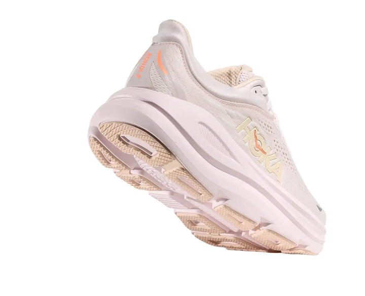 HOKA Bondi 9 Lilac Cream Tangerine Glow Femme