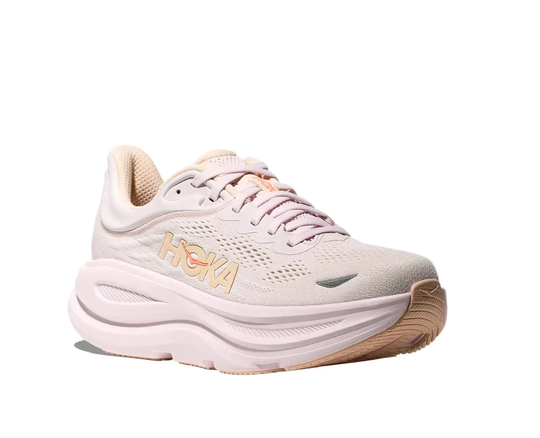 HOKA Bondi 9 Lilac Cream Tangerine Glow Femme