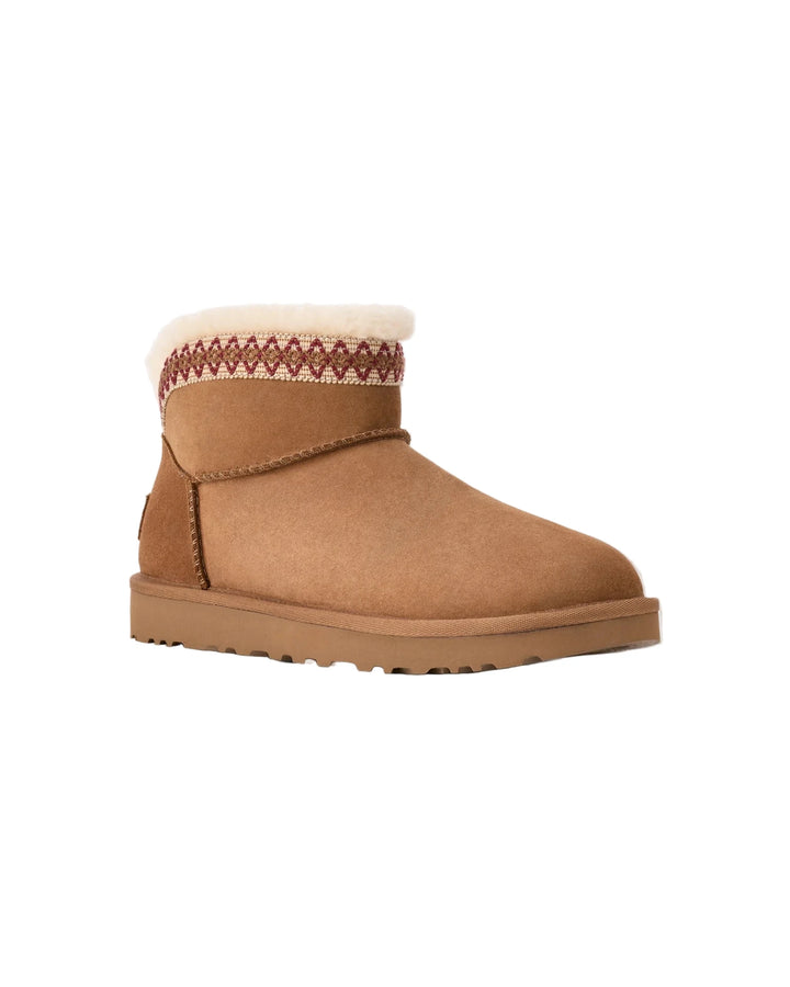 UGG Classic Ultra Mini Taslyn Chestnut Femme
