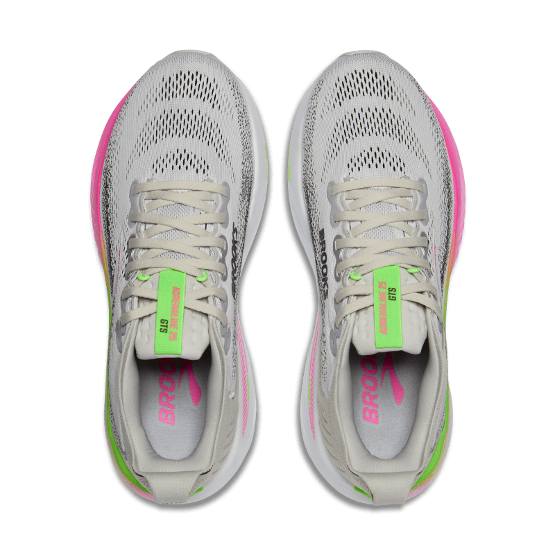 Brooks Adrenaline GTS 25 Oyster Pink Green Femme
