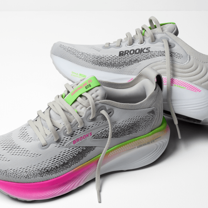 Brooks Adrenaline GTS 25 Oyster Pink Green Femme