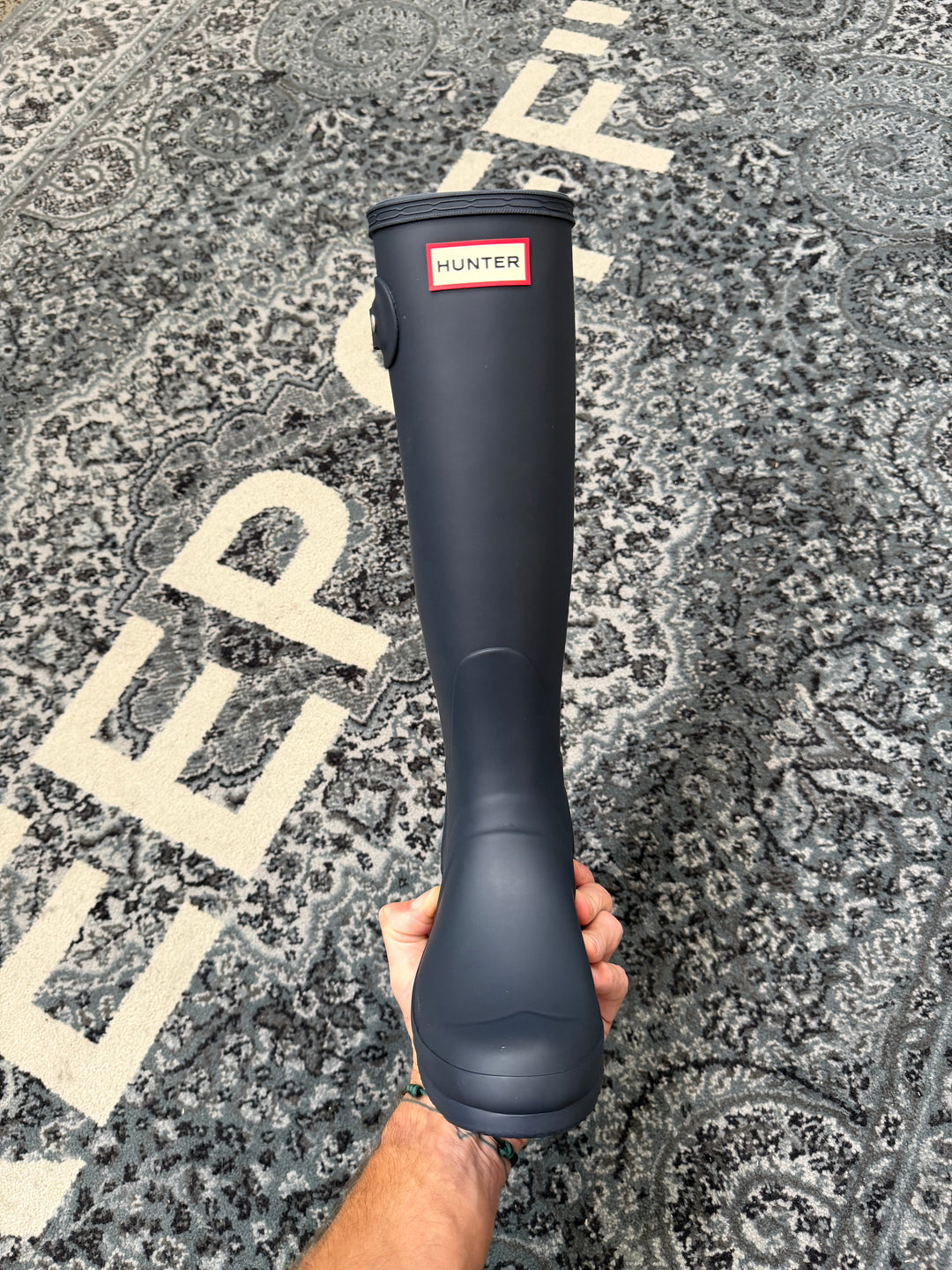 Hunter Originals Tall Boot Navy Femme