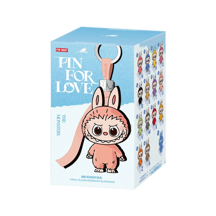 Popmart Labubu THE MONSTERS 'Pin for Love' Series-Vinyl Plush Pendant Sealed Case (N-Z)