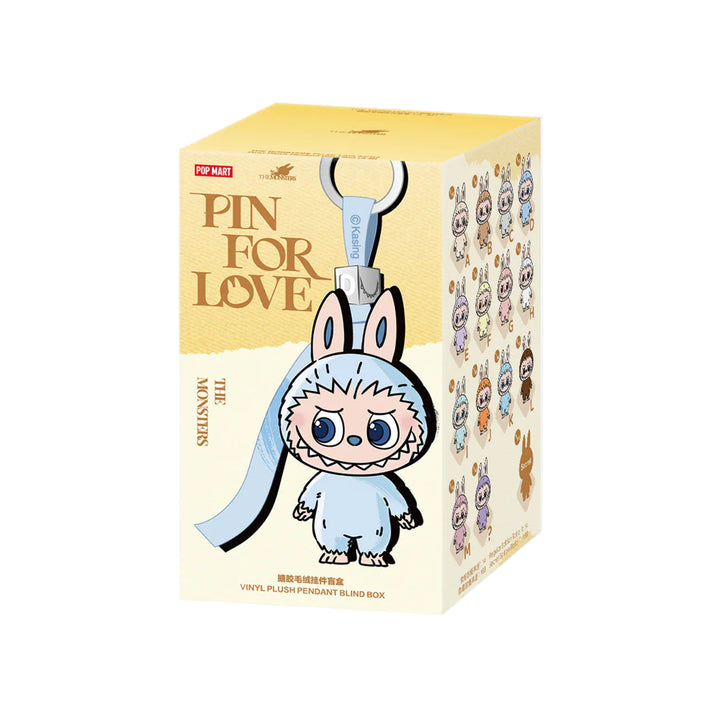Popmart Labubu THE MONSTERS 'Pin for Love' Series-Vinyl Plush Pendant Sealed Case (A-M)