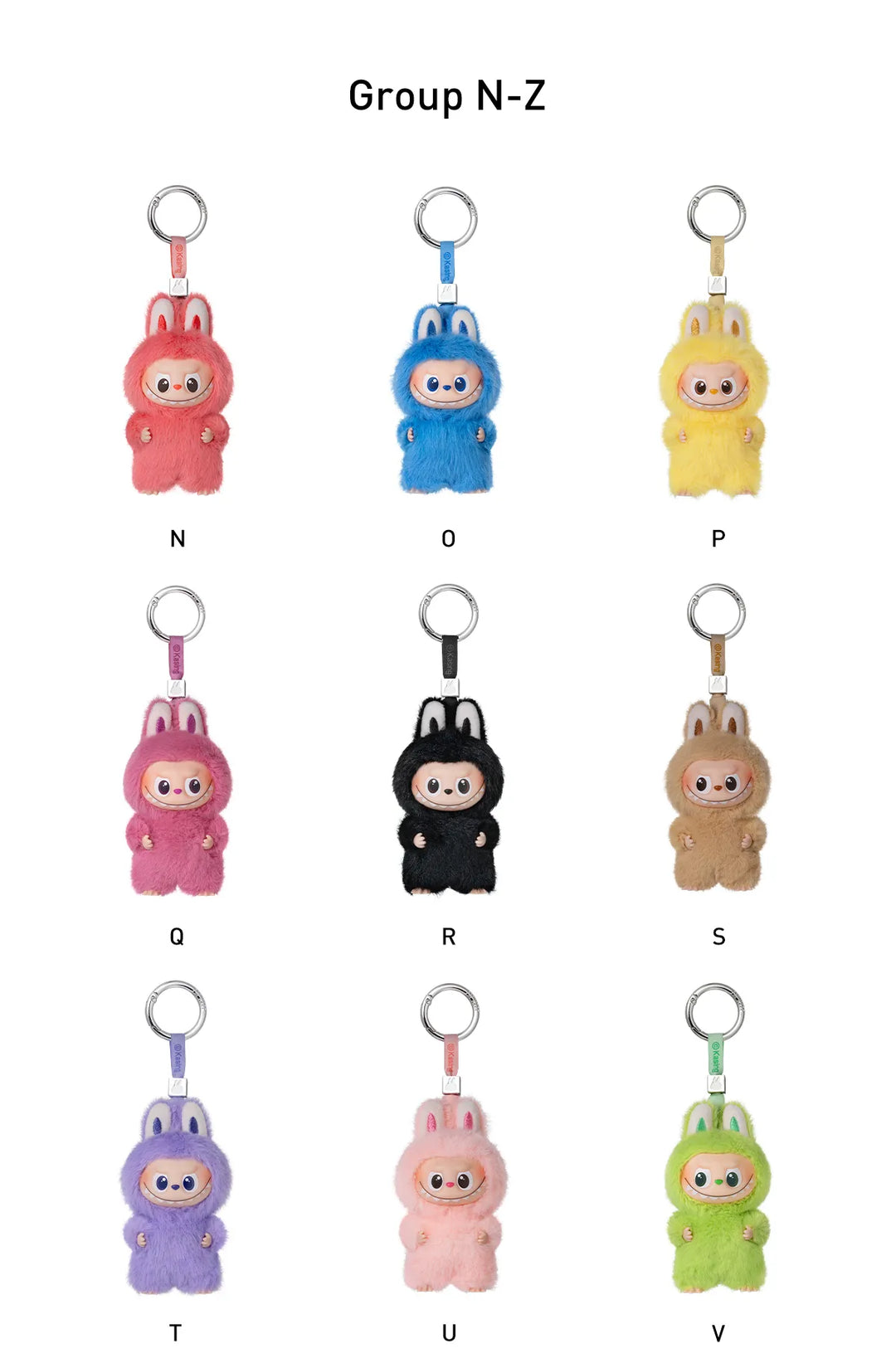 Popmart Labubu THE MONSTERS 'Pin for Love' Series-Vinyl Plush Pendant Sealed Case (N-Z)