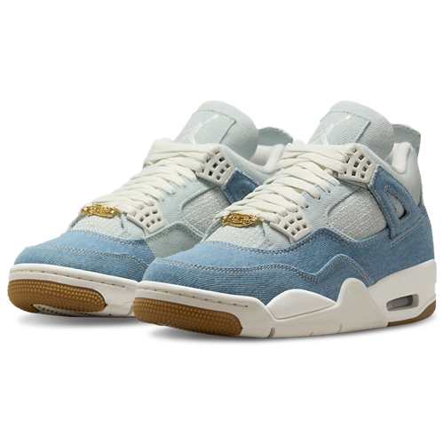 Nike Jordan 4 Retro TEX Denim Worn Blue Femme