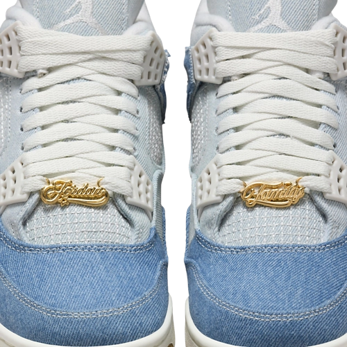 Nike Jordan 4 Retro TEX Denim Worn Blue Femme