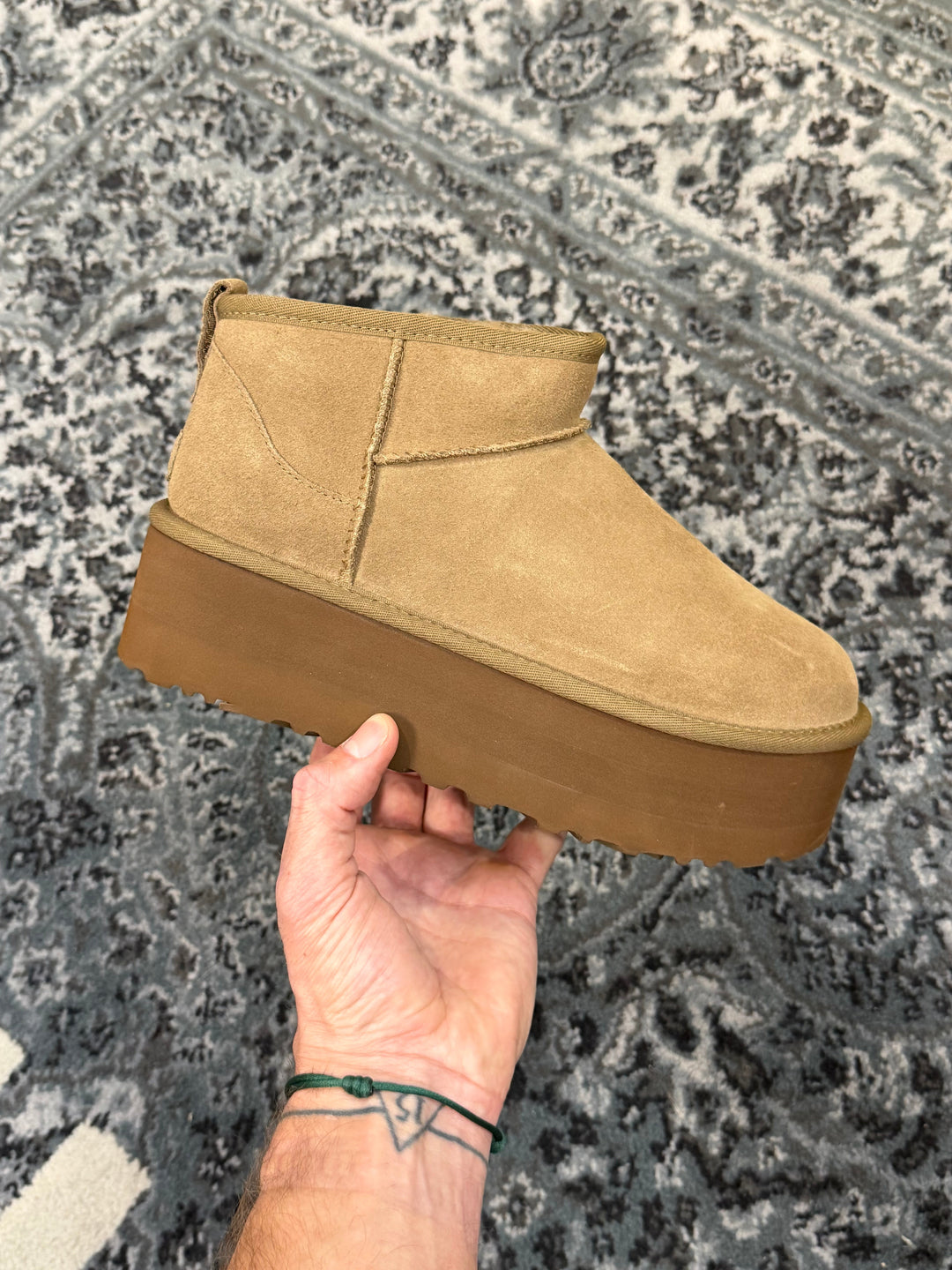 UGG Classic Ultra Mini Platform Light Bronze Femme