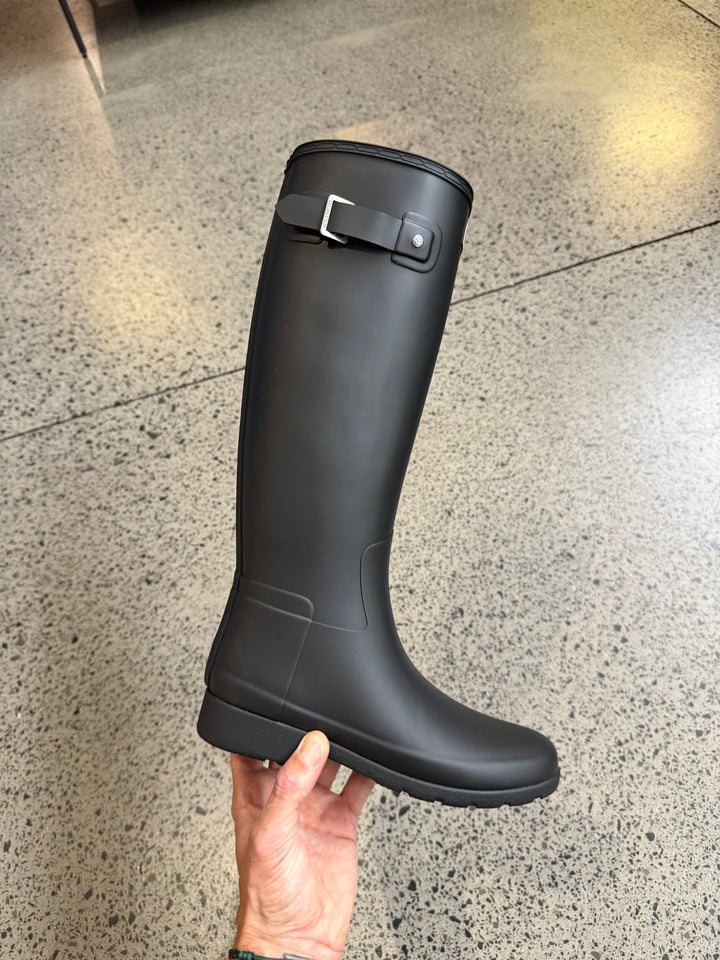 Hunter Refined Tall Boot Black Femme
