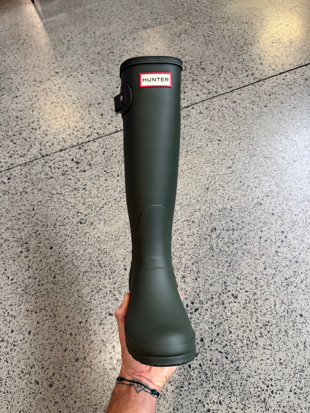 Hunter Originals Tall Boot Dark Olive Femme