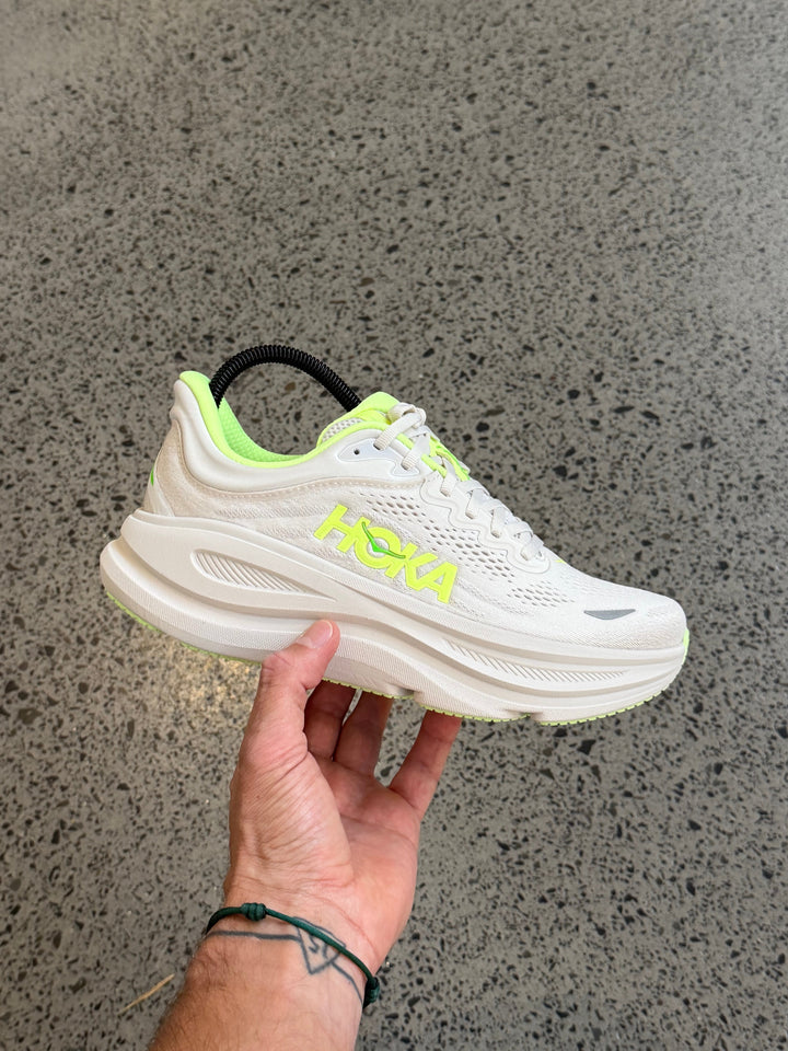 HOKA Bondi 9 Grout Neon Yuzu Homme