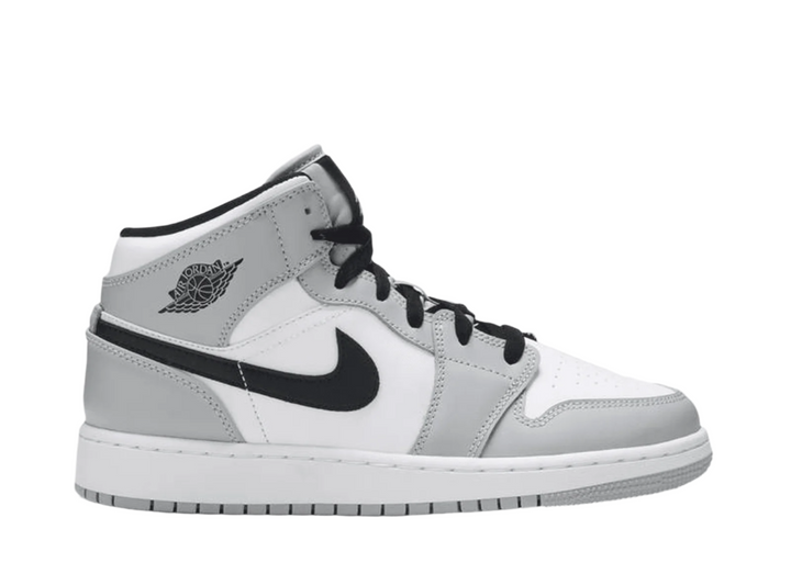 Nike Air Jordan 1 Mid Light Smoke Grey GS Femme