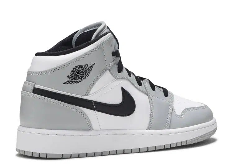Nike Air Jordan 1 Mid Light Smoke Grey GS Femme