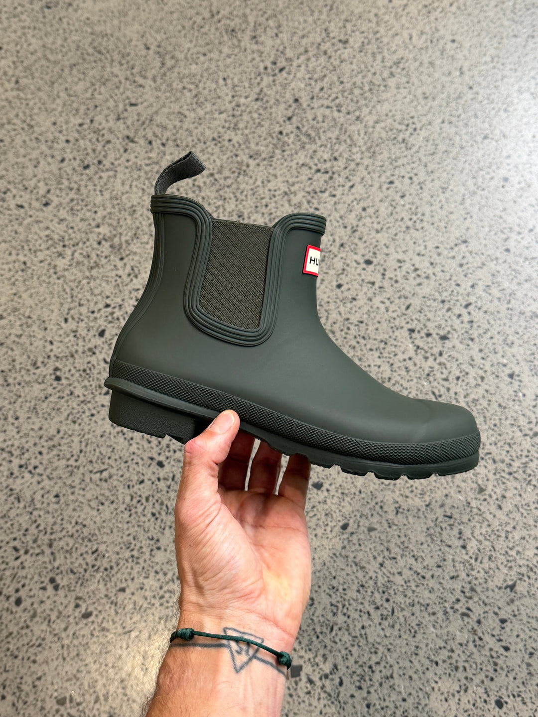 Hunter Originals Chelsea Boot Olive Femme