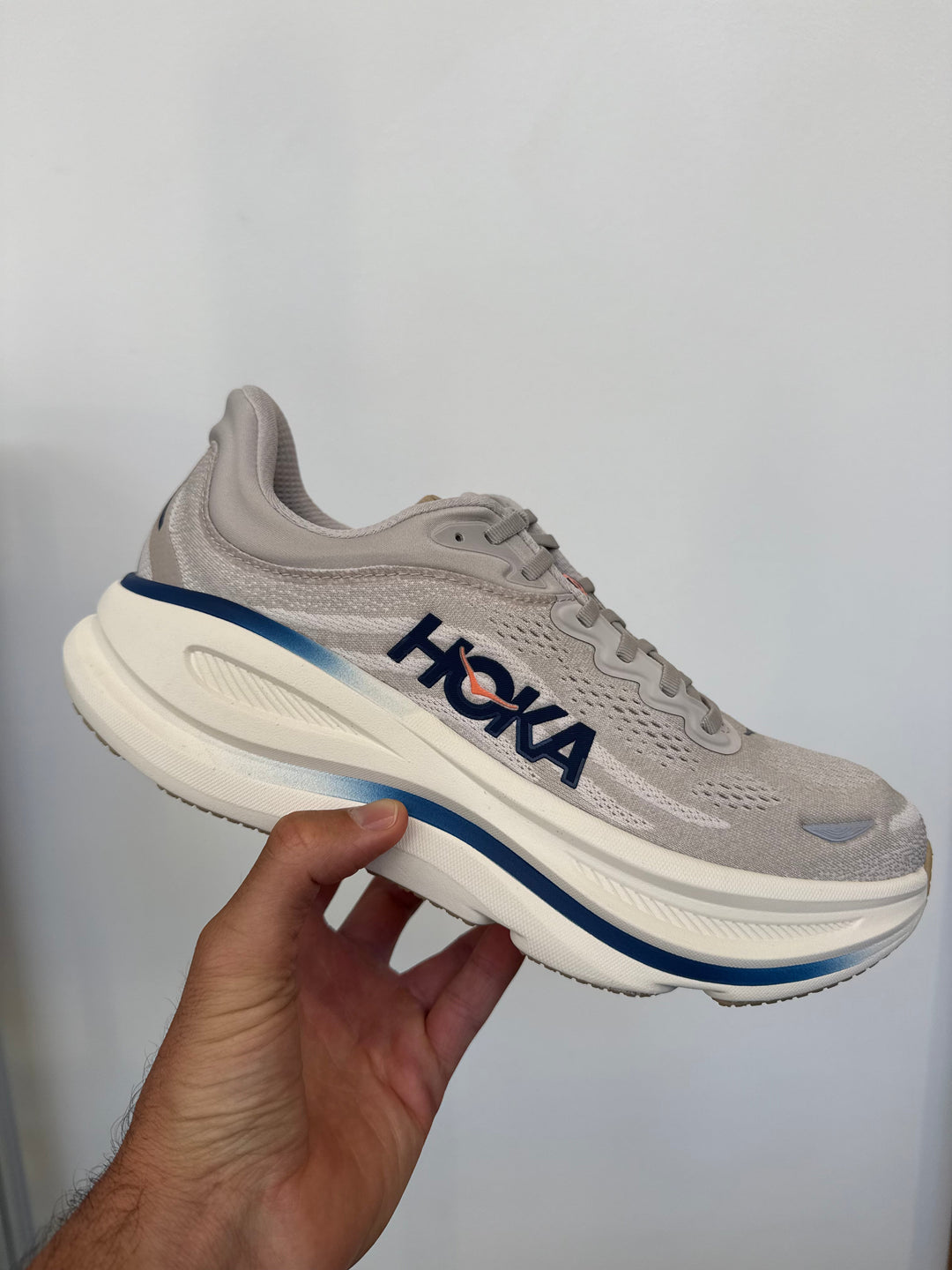 HOKA Bondi 9 Stucco Grout Homme