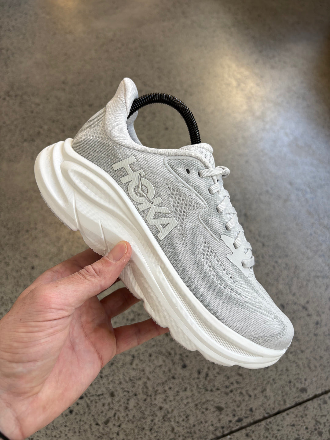 Hoka Clifton 10 Cosmic Grey Stardust Large Femme