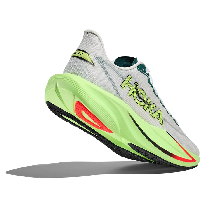 HOKA Mach 7 Frost Neon Yuzu Femme