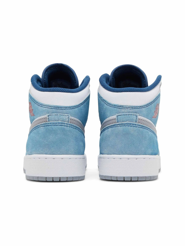 Nike Air Jordan 1 Mid SE French Blue GS Femme