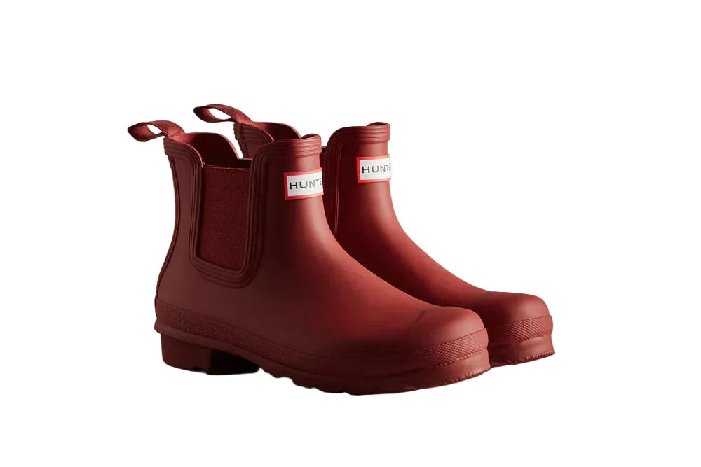 Hunter Originals Chelsea Boot Red Femme