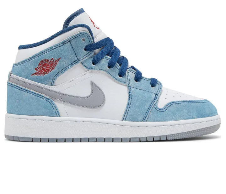 Nike Air Jordan 1 Mid SE French Blue GS Femme
