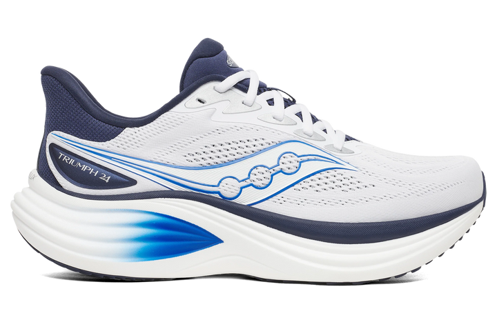 Saucony Triumph 24 White Naval Homme