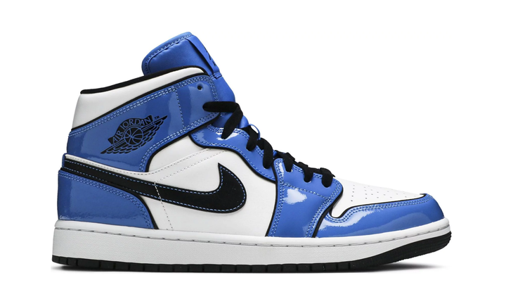 Nike Air Jordan 1 Mid Signal Blue Homme
