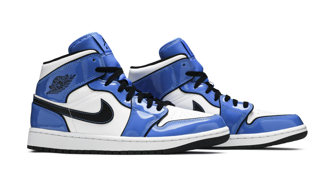 Nike Air Jordan 1 Mid Signal Blue Homme