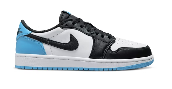Nike Air Jordan 1 Low Black Dark Powder Blue Femme