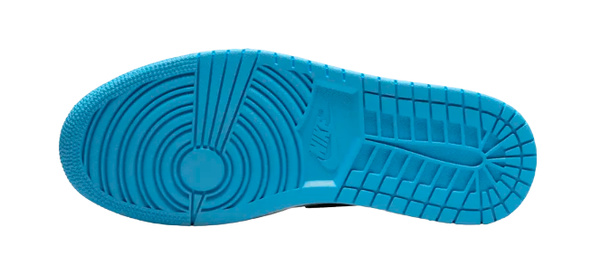 Nike Air Jordan 1 Low Black Dark Powder Blue Femme