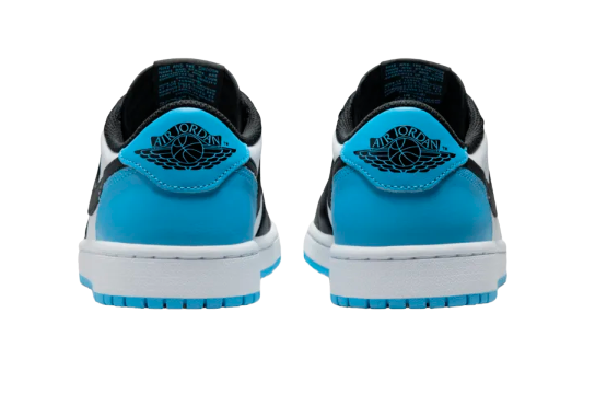Nike Air Jordan 1 Low Black Dark Powder Blue Femme