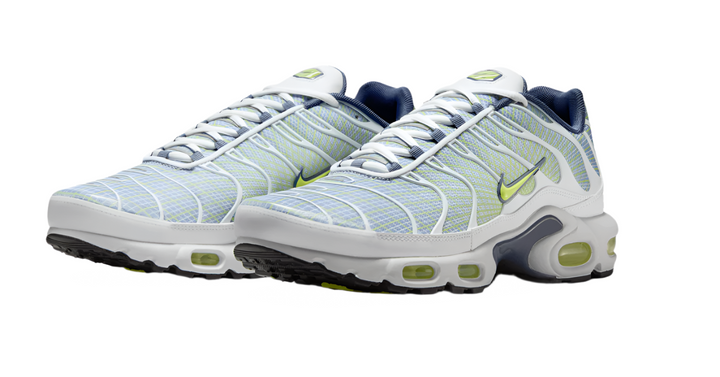 Nike Air Max Plus Tuned 1 Pebble Grey Lime "Grid" Homme