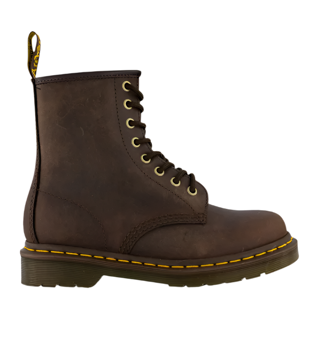 Dr. Martens 1460 8 Eye Lace-Up Boot Dark Brown Crazy Horse