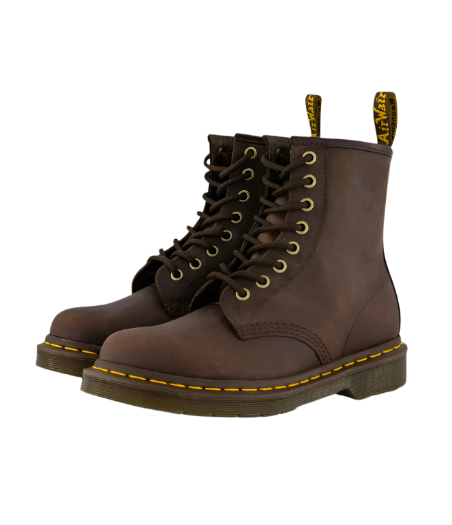 Dr. Martens 1460 8 Eye Lace-Up Boot Dark Brown Crazy Horse