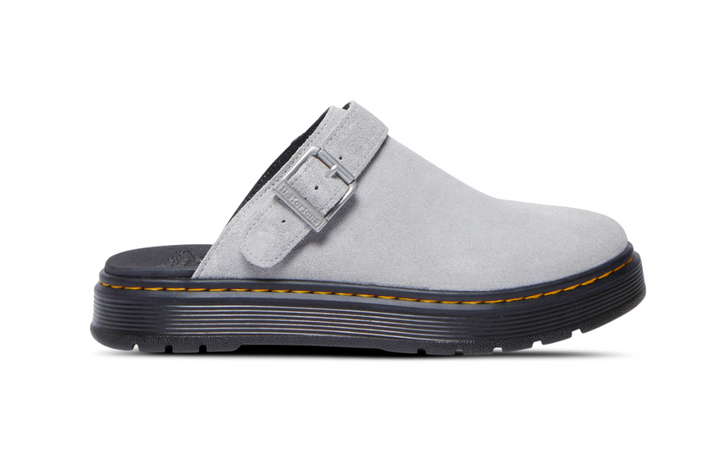 Dr. Martens Brookline Mule Mist Grey Bronx Suede