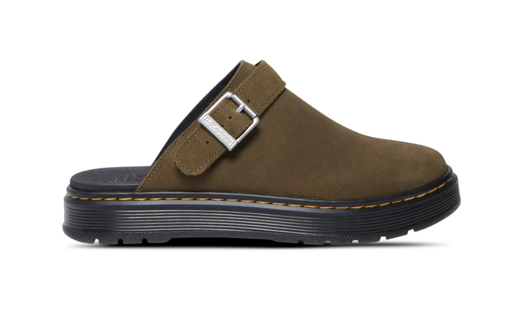 Dr. Martens Brookline Mule DMS Olive Bronx Suede