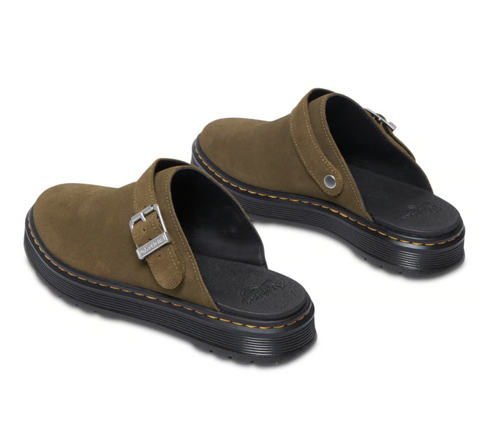 Dr. Martens Brookline Mule DMS Olive Bronx Suede