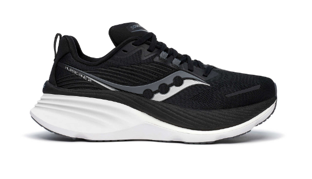 Saucony Hurricane 24 Black White Large Femme
