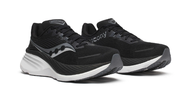 Saucony Hurricane 24 Black White Large Femme