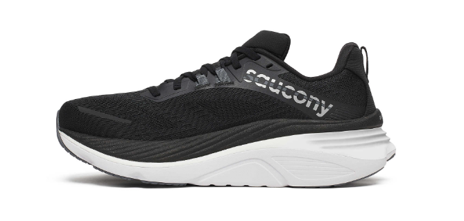 Saucony Hurricane 24 Black White Large Femme