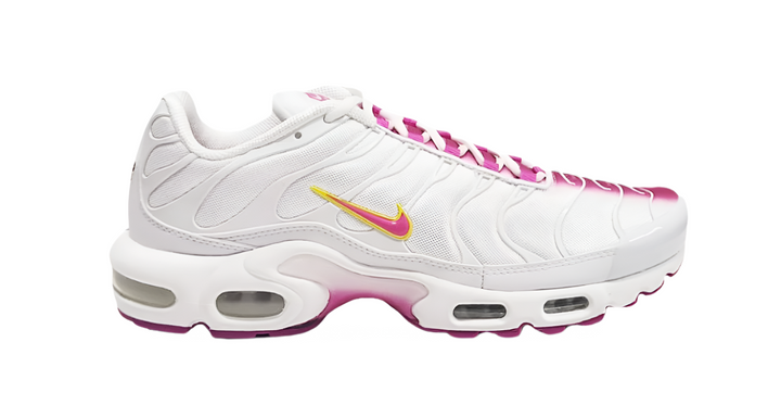Nike Air Max Plus Tuned 1 White Pink Yellow Homme