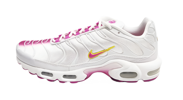 Nike Air Max Plus Tuned 1 White Pink Yellow Homme