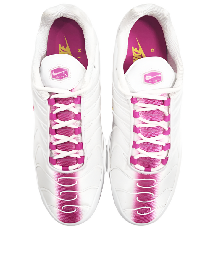 Nike Air Max Plus Tuned 1 White Pink Yellow Homme